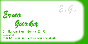 erno gurka business card